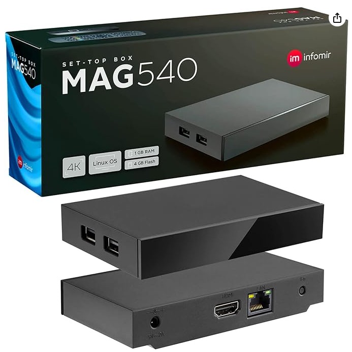 MAG 540 Original Infomir ksa4k store رسيفر IPTV